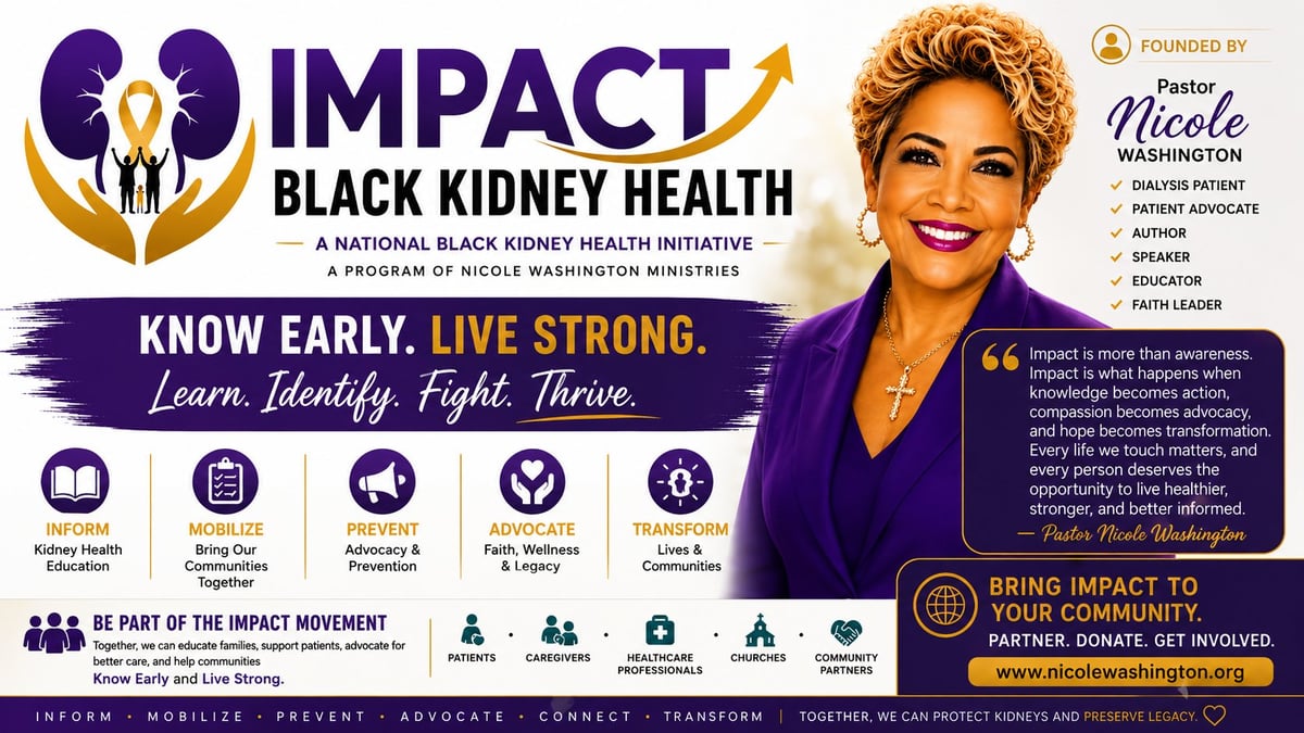 IMPACT at a glance — the IMPACT Black Kidney Health infographic